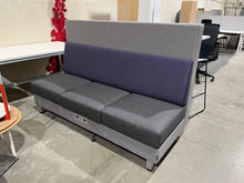 Charger l'image dans la galerie, Dauphin Privacy Bench c/w Rear Counter Top &amp; (2) Haworth Maari Stools - Advanced Business Interiors Store
