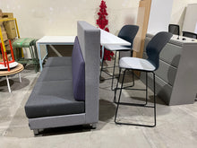 Charger l'image dans la galerie, Dauphin Privacy Bench c/w Rear Counter Top &amp; (2) Haworth Maari Stools - Advanced Business Interiors Store
