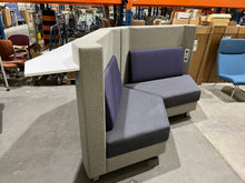 Charger l'image dans la galerie, Dauphin Curved Bench with Rear Countertop - Advanced Business Interiors Store
